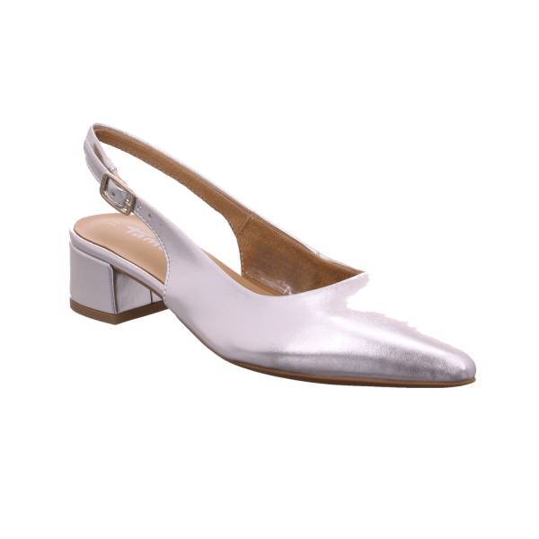 Bild 1 - TAMARIS Slingpumps Silber Lederimitat