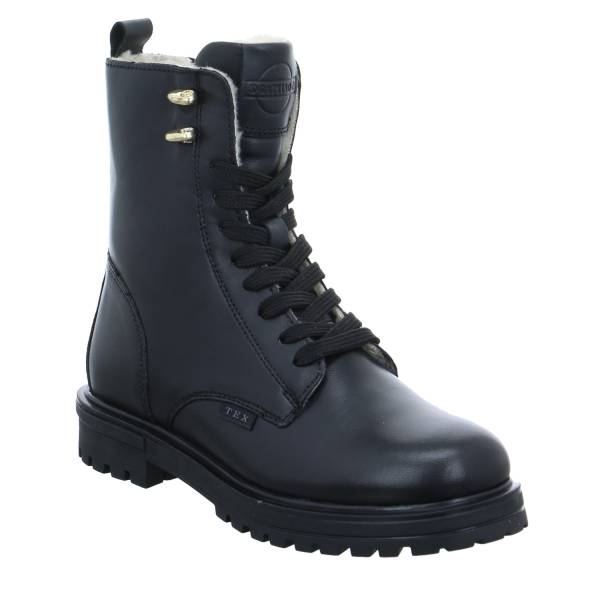 Bild 1 - GATTINO Mädchen-Winter-Bottine Schwarz Leder Boot