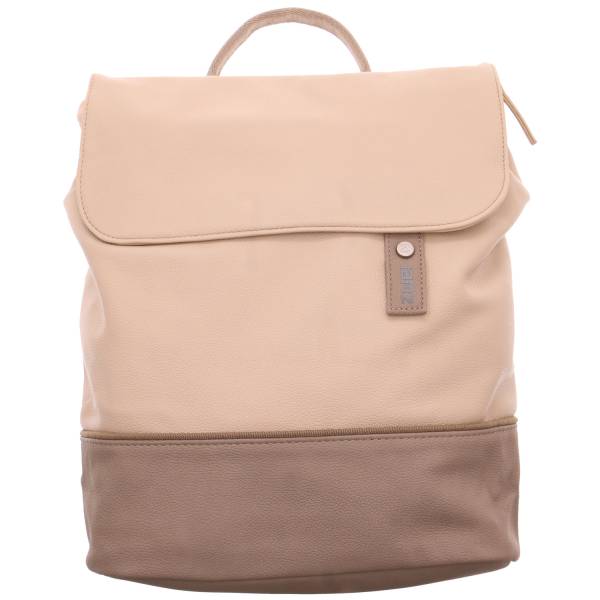 Bild 1 - ZWEI Rucksack gross Beige Lederimitat