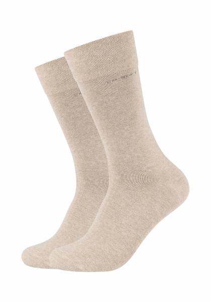 Bild 1 - CAMANO Freizeitsocken Offwhite Textil 2-ER Pack