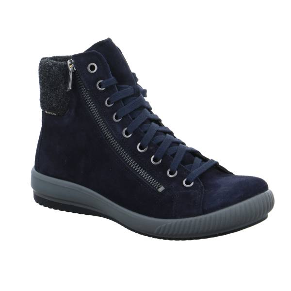 Bild 1 - LEGERO Mid Cut Sneaker Blau Leder mit Gore-Tex Membrane