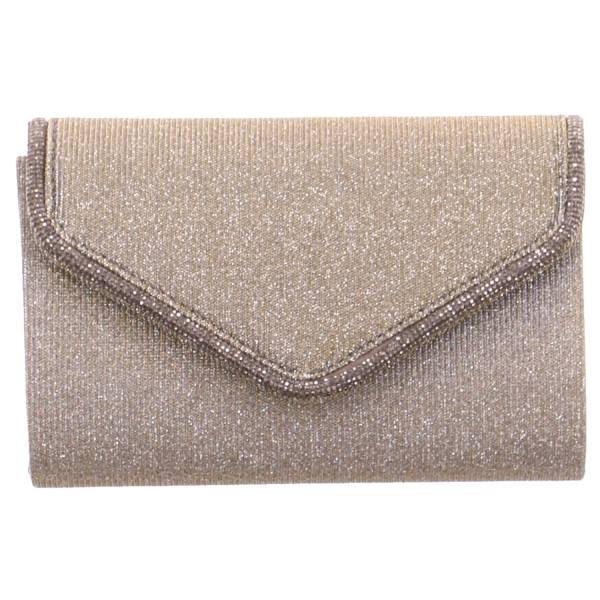 Bild 1 - MENBUR Clutch / Abendtasche Gold Textil