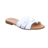 SCHUHENGEL Pantolette Weiss Leder