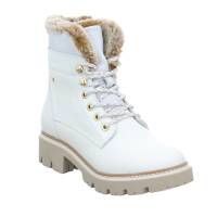 TAMARIS Boot Offwhite Leder mit Tex - Membrane