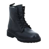 SCHUHENGEL Boot Schwarz Leder mit Wollfutter