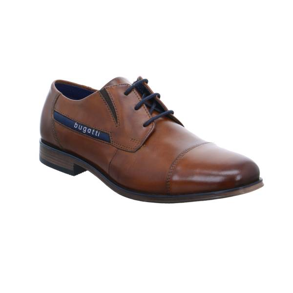 Bild 1 - BUGATTI SHOES Halbschuh-City Cognac Leder