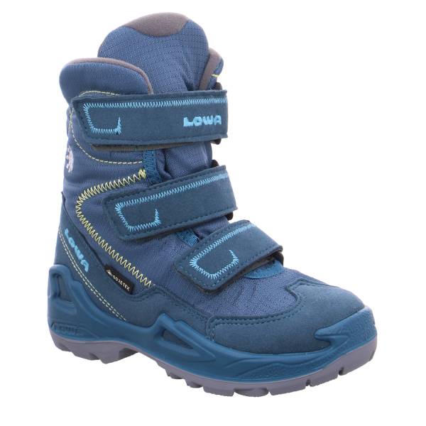 Bild 1 - LOWA Kleinkinder-Snowboot Membran Petrol Synthetik Winterstiefel unisex