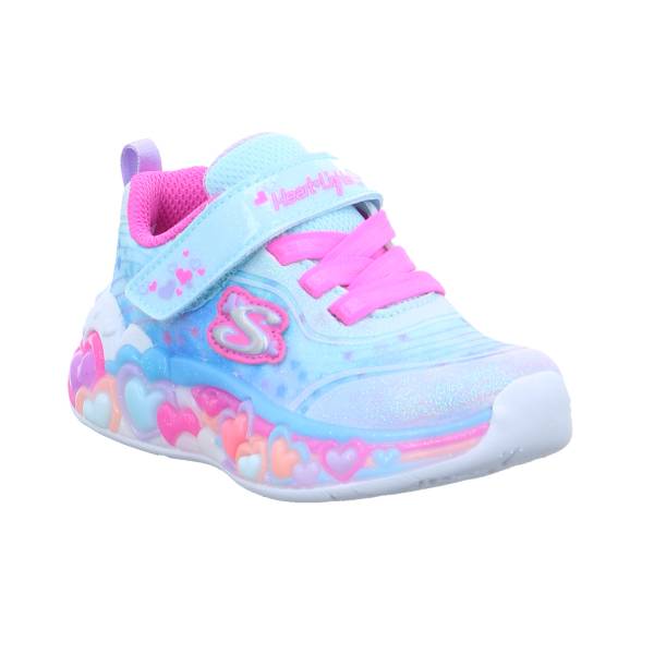 Bild 1 - SKECHERS Baby-Sport-Bottine Hellblau Textil Sneaker