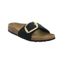 BIRKENSTOCK Bio-Fussbett Schwarz Leder