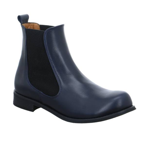 Bild 1 - EVERYBODY Stiefelette Blau Leder