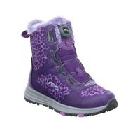 VADO Kleinkinder-Snowboot Membran Violette Textil Schneestiefel Mädchen