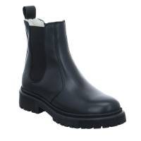 SCHUHENGEL Boot Schwarz Leder mit Wollfutter