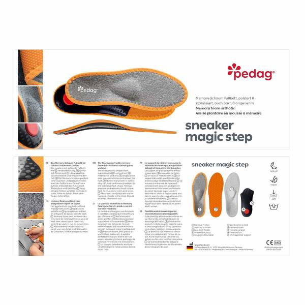 Bild 1 - PEDAG Sohlen Grau Textil Sneaker Magic Step Sohle