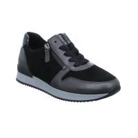 GABOR Sneaker Schwarz Leder mit Wechselfussbett