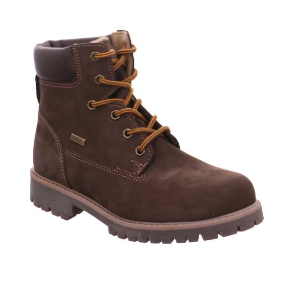 Bild 1 - SABALIN Jungen-Winter-Bottine Braun Leder Boot