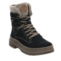 REMONTE Boot Schwarz Leder mit TEX Membrane