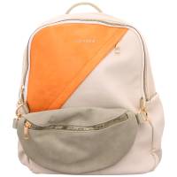 REMONTE Rucksack Beige Lederimitat mit Gürteltasche