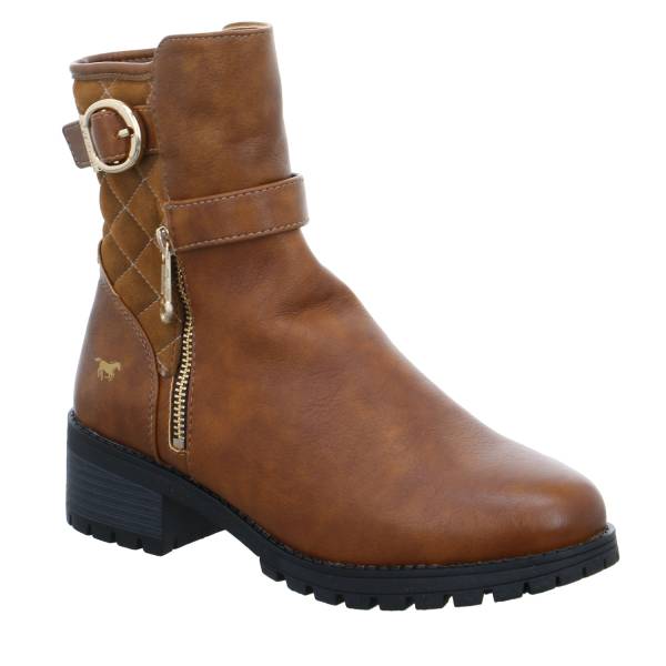 Bild 1 - MUSTANG Stiefelette Cognac Lederimitat