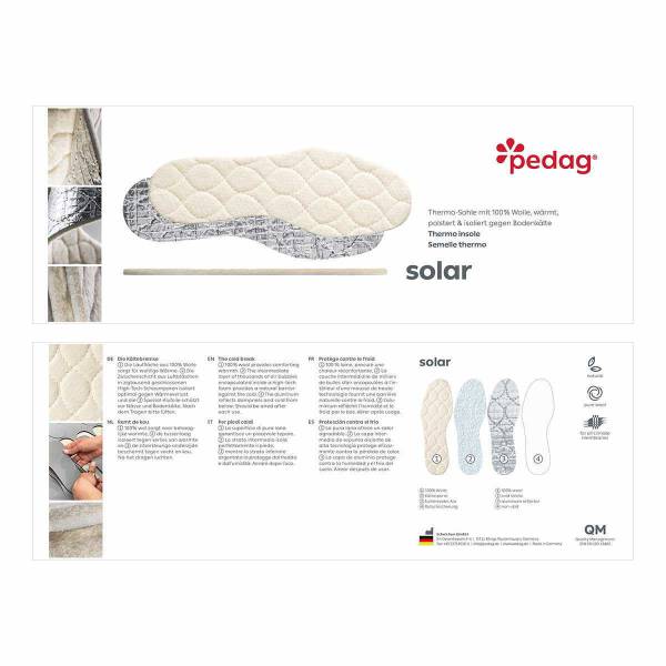 Bild 1 - PEDAG Sohlen Offwhite Textil Solar Thermosohle Kids