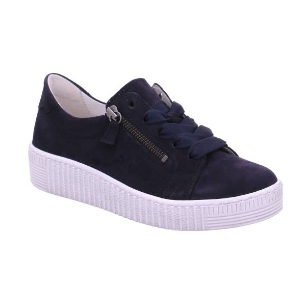 Bild 1 - GABOR Sneaker Blau Leder mit Wechselfussbett