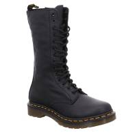 DR. MARTENS Gummistiefel Schwarz Leder