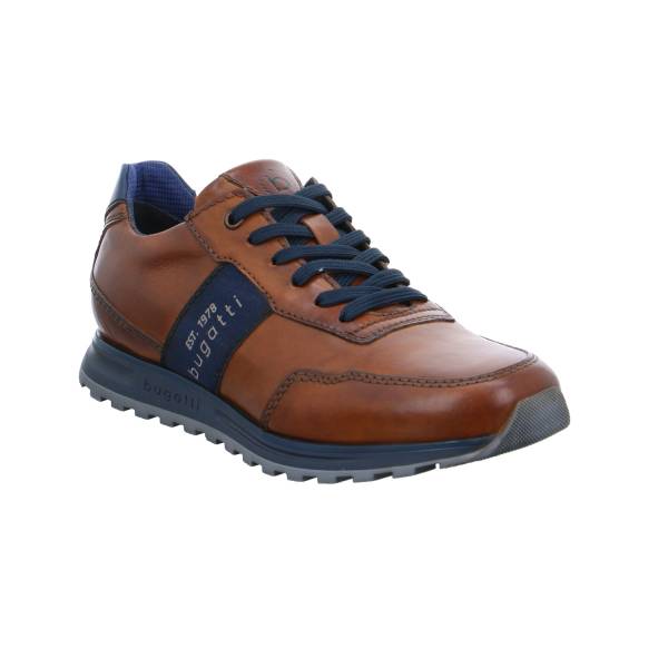 Bild 1 - BUGATTI SHOES Halbschuhe Sneaker Cognac Leder