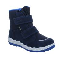 SUPERFIT Kleinkinder-Snowboot Membran Dunkelblau Textil Winterstiefel Unisex