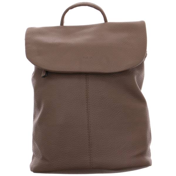 Bild 1 - * Rucksack gross Taupe Lederimitat