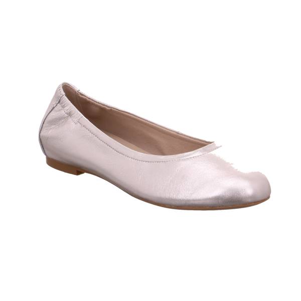 Bild 1 - CAPRICE Ballerina Silber Leder mit Wechselfussbett