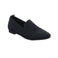 LA STRADA Slipper Schwarz Textil