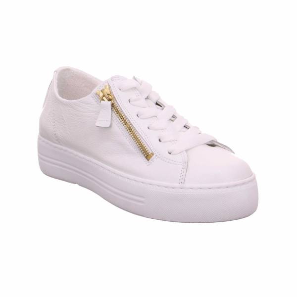 Bild 1 - SCHUHENGEL Sneaker Weiss Leder mit Wechselfussbett