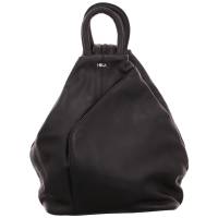 NIKA Rucksack Schwarz Leder