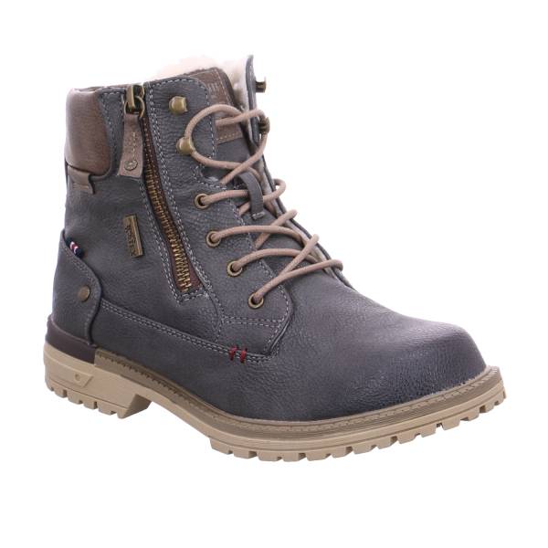 Bild 1 - MUSTANG Jungen-Winter-Bottine Grau Lederimitat Boot