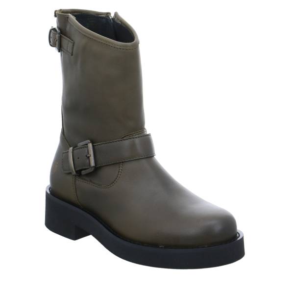 Bild 1 - APPLE OF EDEN Boot Olive Leder