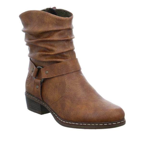 Bild 1 - RIEKER Stiefelette Cognac Lederimitat