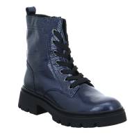 GABOR Boot Blau Leder mit Wechselfussbett