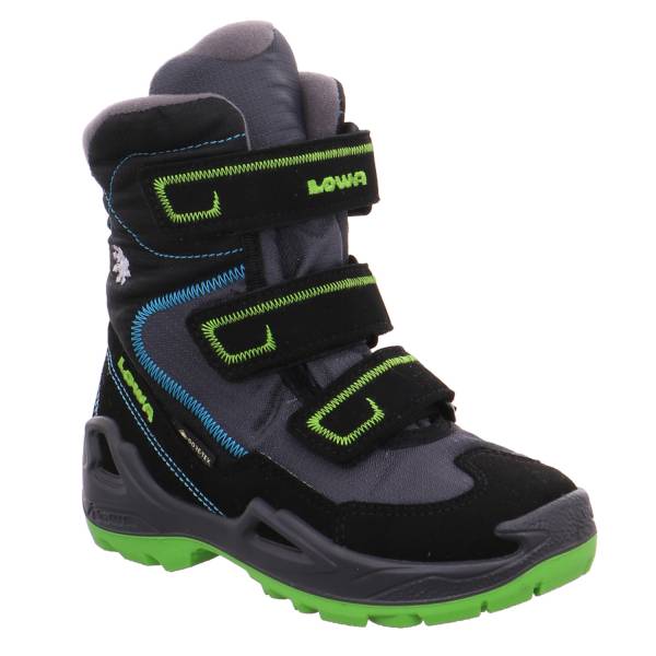 Bild 1 - LOWA Jungen- Snowboot Membran Schwarz Textil Winterstiefel