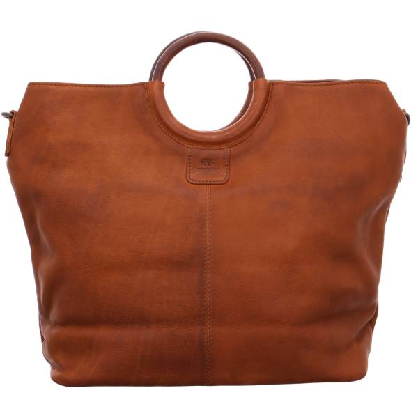 Bild 1 - BEAR DESIGN Henkeltasche Cognac Leder