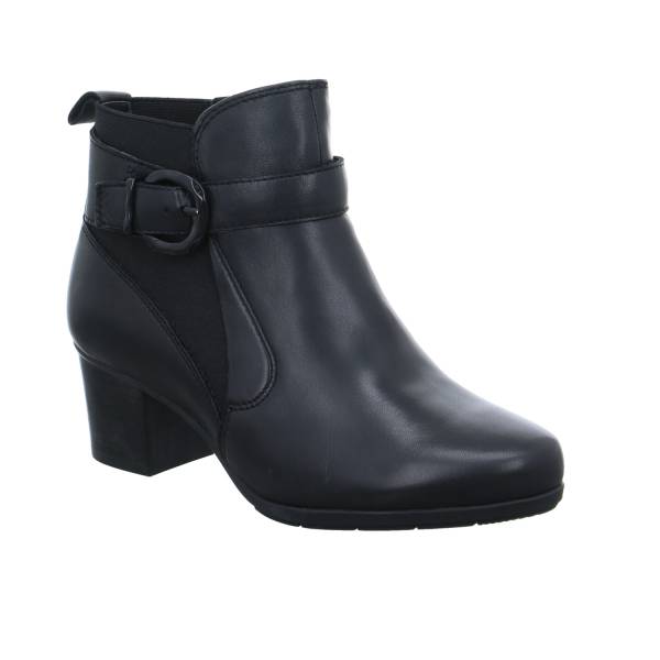 Bild 1 - TAMARIS Comfort-Stiefelette Schwarz Leder mit Wechselfussbett