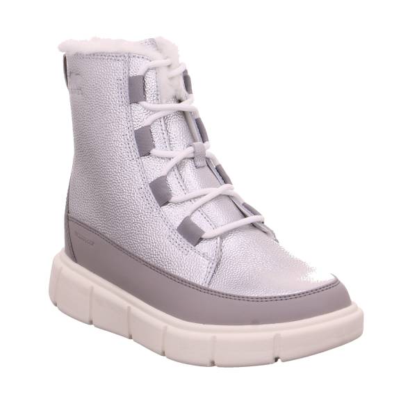 Bild 1 - SOREL Mädchen-Winter-Bottine Silber Leder Schneestiefel