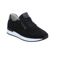 GABOR Sneaker Schwarz Leder mit Wechselfussbett