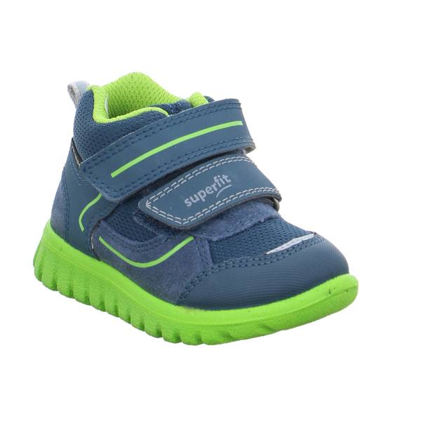 Bild 1 - SUPERFIT Baby-Sport-Bottine Blau Textil Sneaker