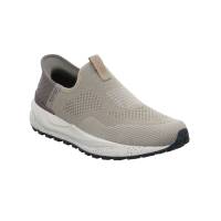 SKECHERS Halbschuh-Schlüpfer Taupe Synthetik