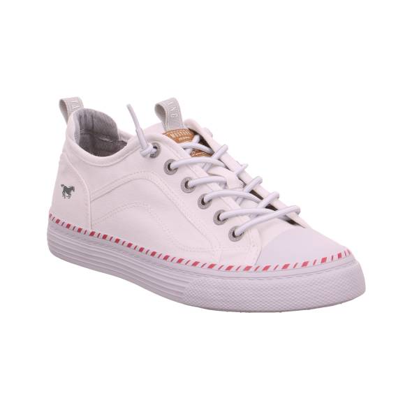 Bild 1 - MUSTANG Sneaker Weiss Textil mit Wechselfussbett