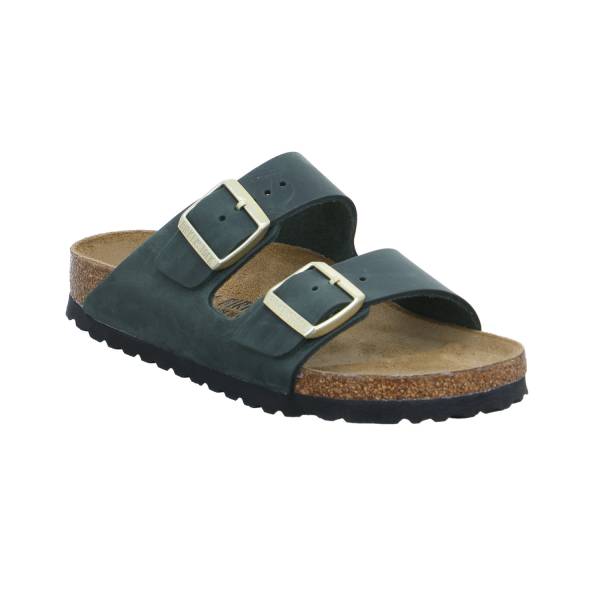 Bild 1 - BIRKENSTOCK Bio-Fussbett Dunkelgrün Leder