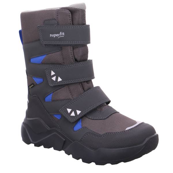 Bild 1 - SUPERFIT Jungen- Snowboot Membran Grau Textil Winterstiefel