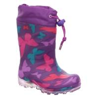 BECK Kinder-Gummistiefel Warmfutter Violette Synthetik