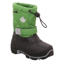 CANADIANS Kinder-Snowboot Grün Lederimitat Schneestiefel