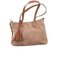 EMILY & NOAH Shopper Taupe Lederimitat