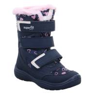 SUPERFIT Mädchen-Snowboot Membrane Blau Textil Winterstiefel